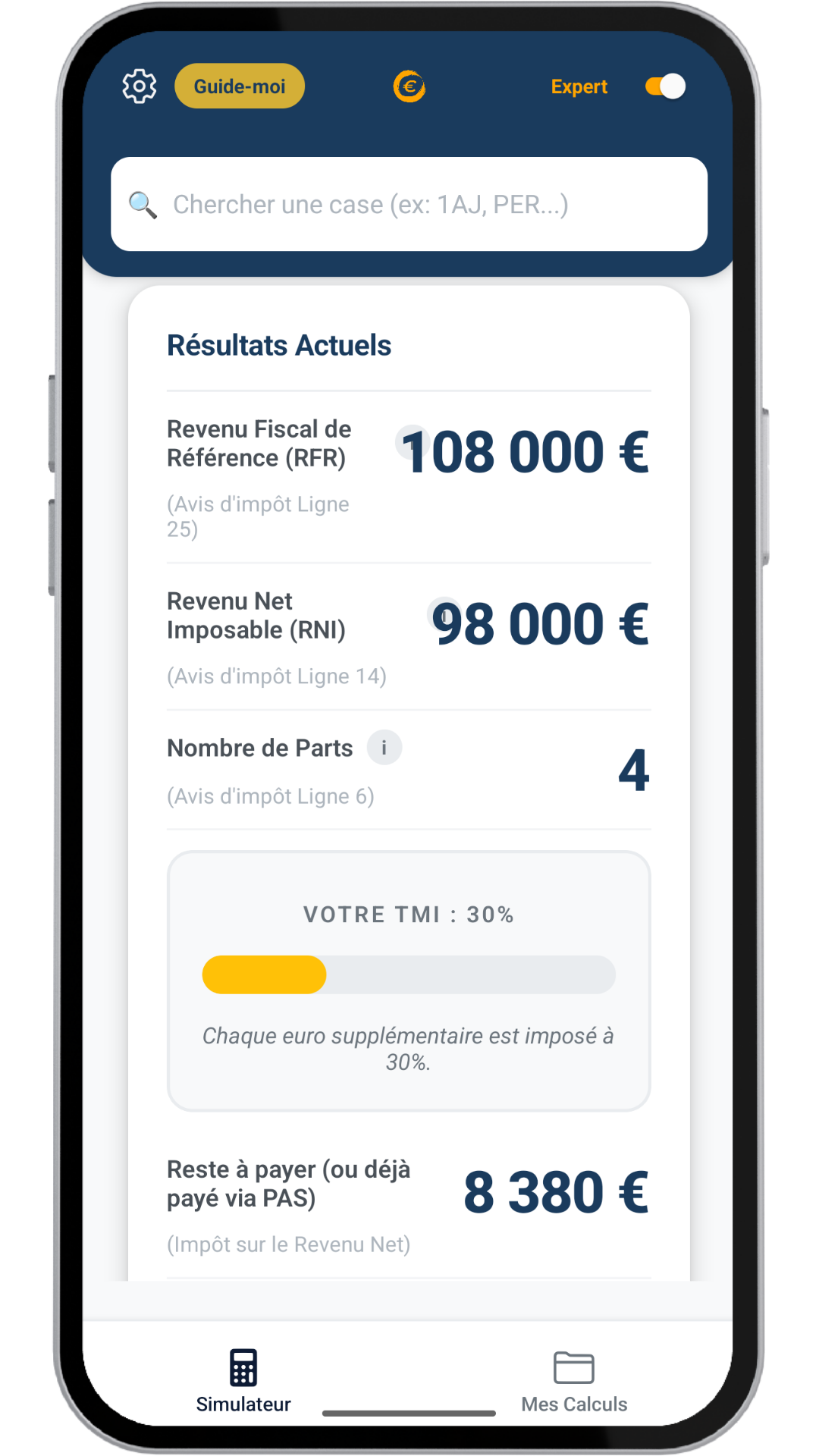 Mes Impôts Zen — Résultats simulateur impôt 2026